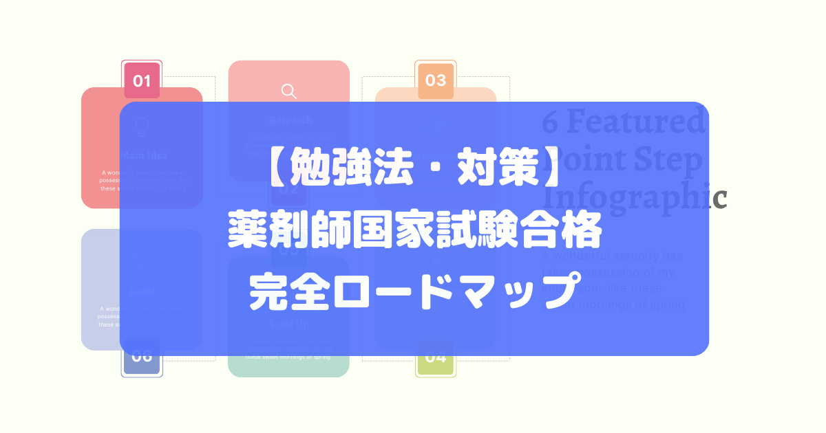 薬剤師国家試験合格の完全ロードマップ【勉強法・対策】